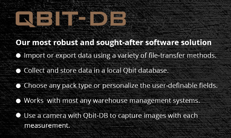 Qbit DB cubing equipment trial software